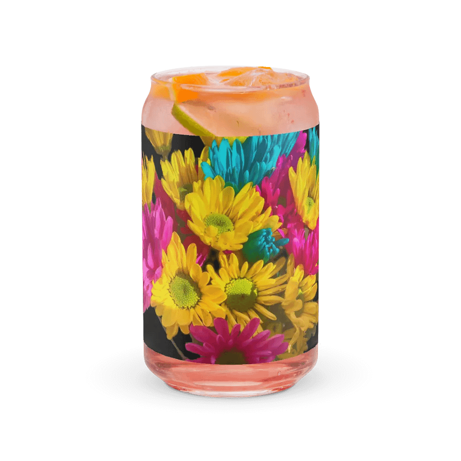 Bright Daisy Bouquet Can Shaped Glass product image (37)