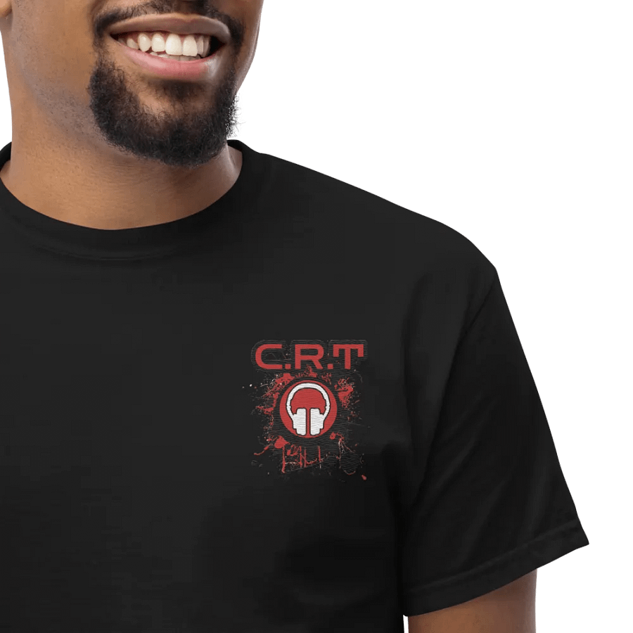 CRT Paint Splatter Embroidered Gildan Heavyweight T-Shirt product image (16)