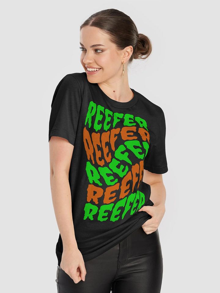 Green Orange Reefer Tee, Twisted Weed T-Shirt, Cannabis Stoner Clothing product image (2)