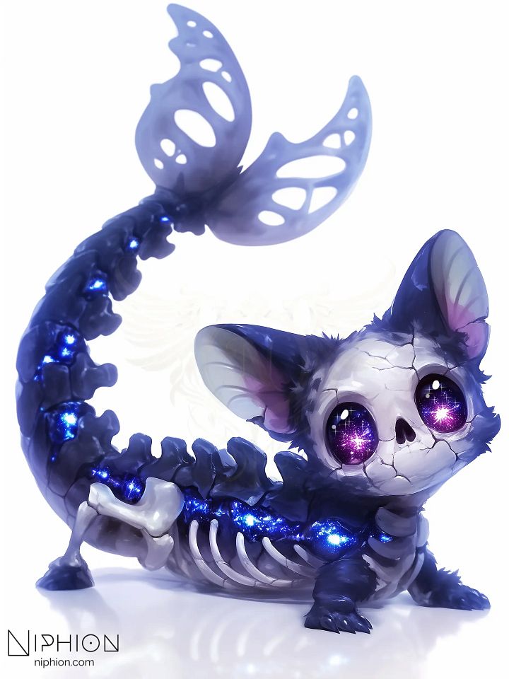Necrocritter #1 – Exclusive Digital Art | Cute Skeleton Fantasy Creature product image (1)