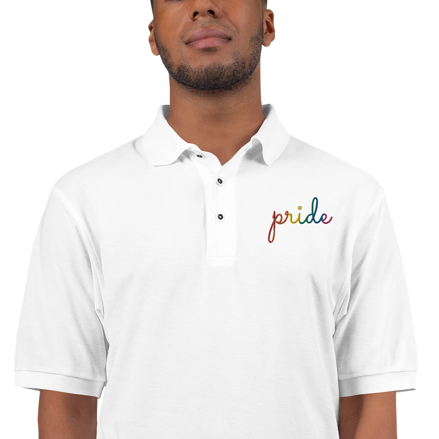 pride in lowercase - Embroidered Polo product image (1)