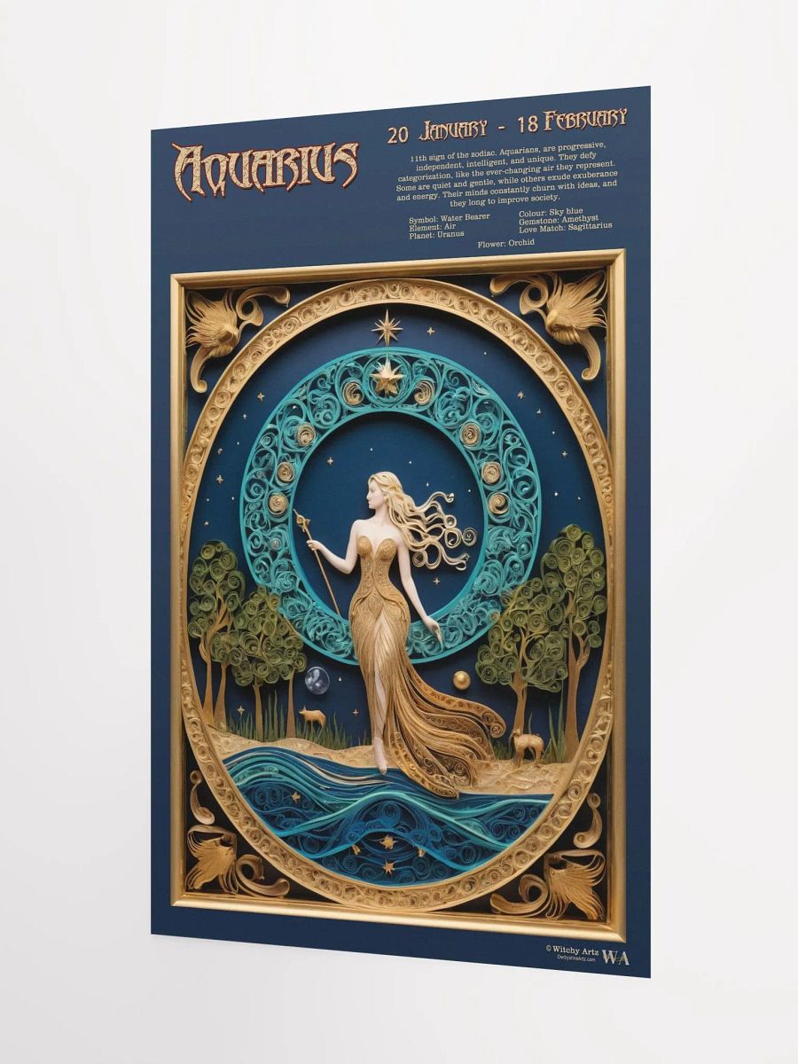 Western Zodiac Poster - AQUARIUS product image (3)