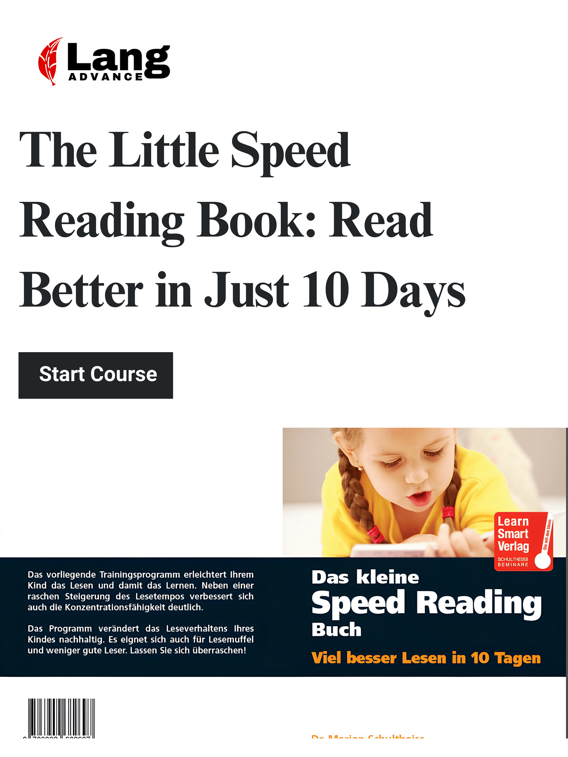 Das kleine Speed Reading Buch - Viel besser lesen in 10 Tagen (German Edition) product image (1)