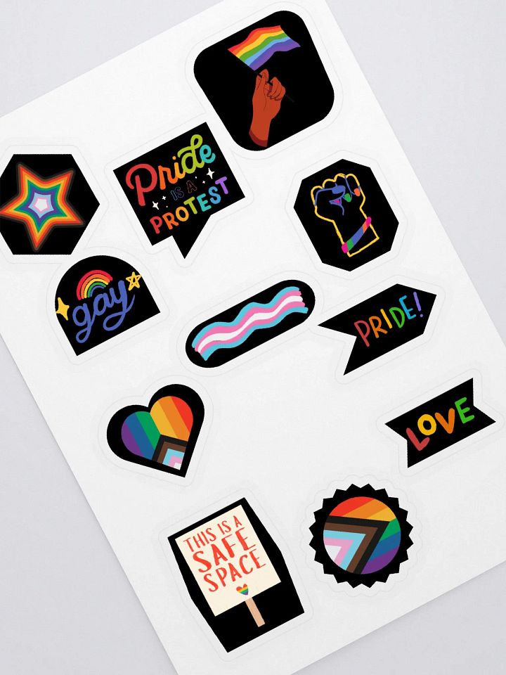LGBTQ+ Full Sticker Sheet product image (1)