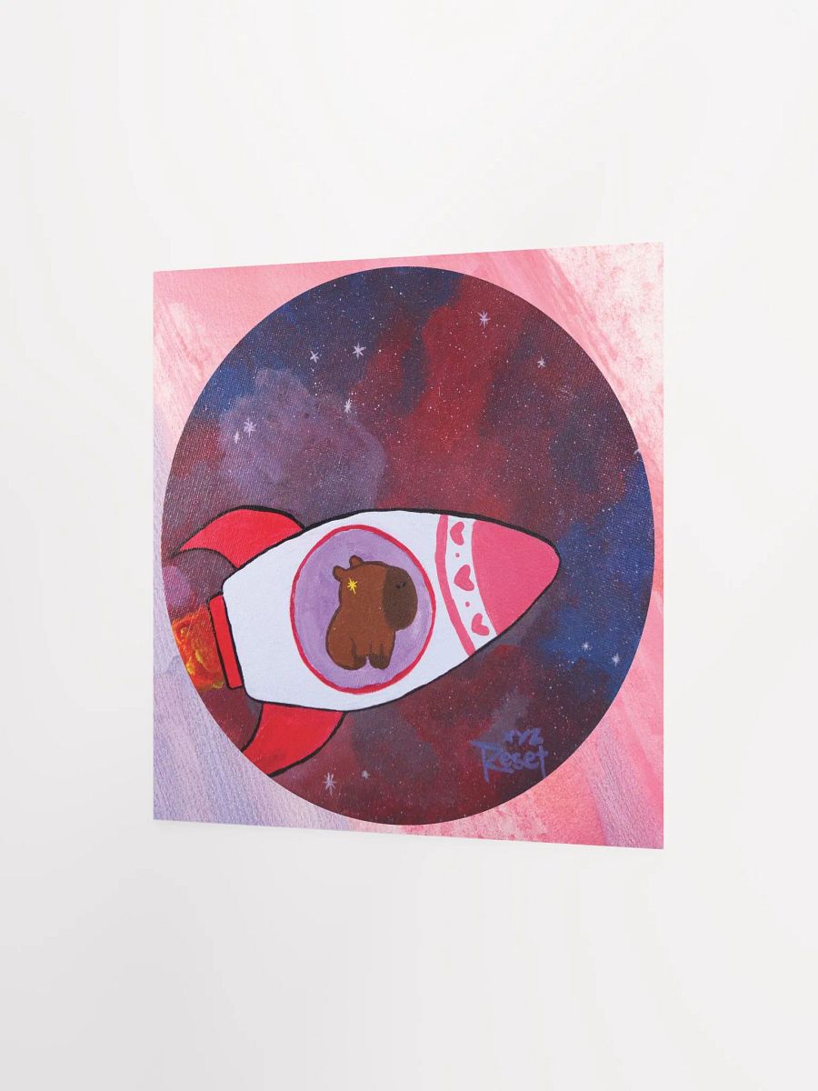 🌌 Espacio w/background | Capybara Print product image (6)