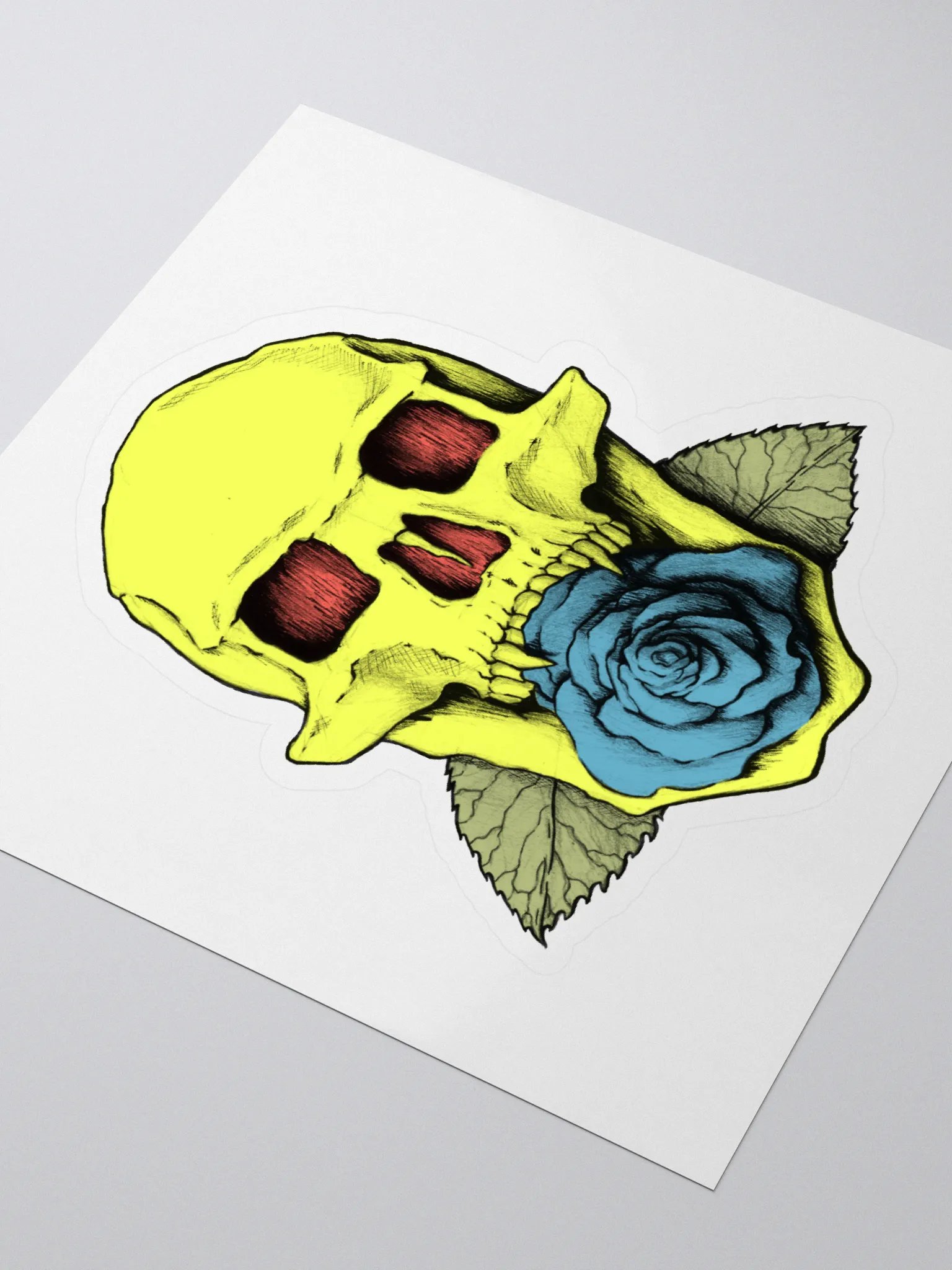 Neon Skull Sticker product image (3)