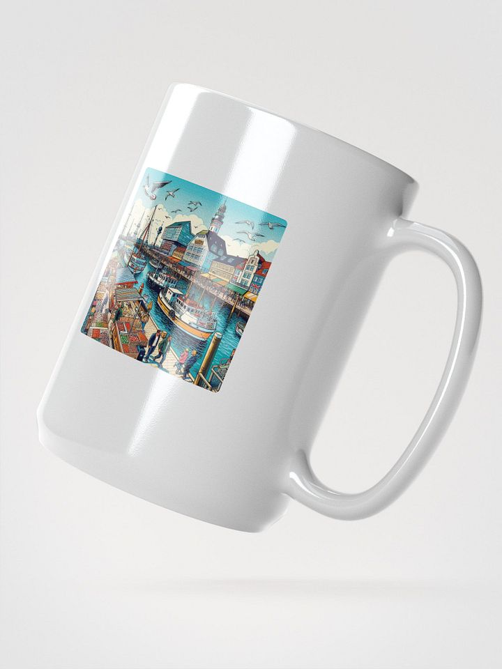 Harbor Hustle Ceramic Mug | Bremerhaven city product image (2)