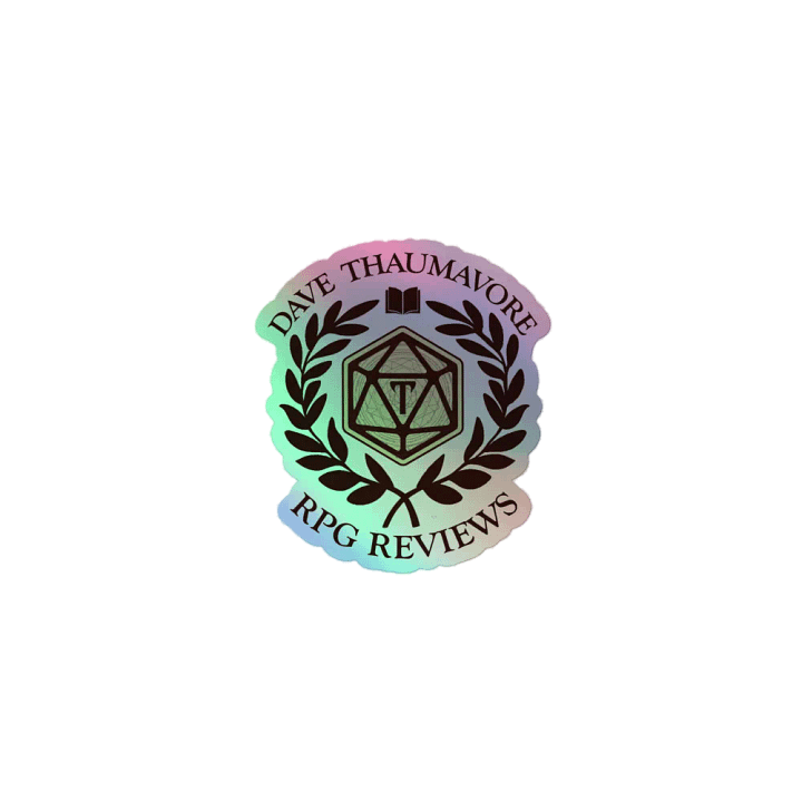 Collegiate Thaumavore logo holographic sticker product image (1)
