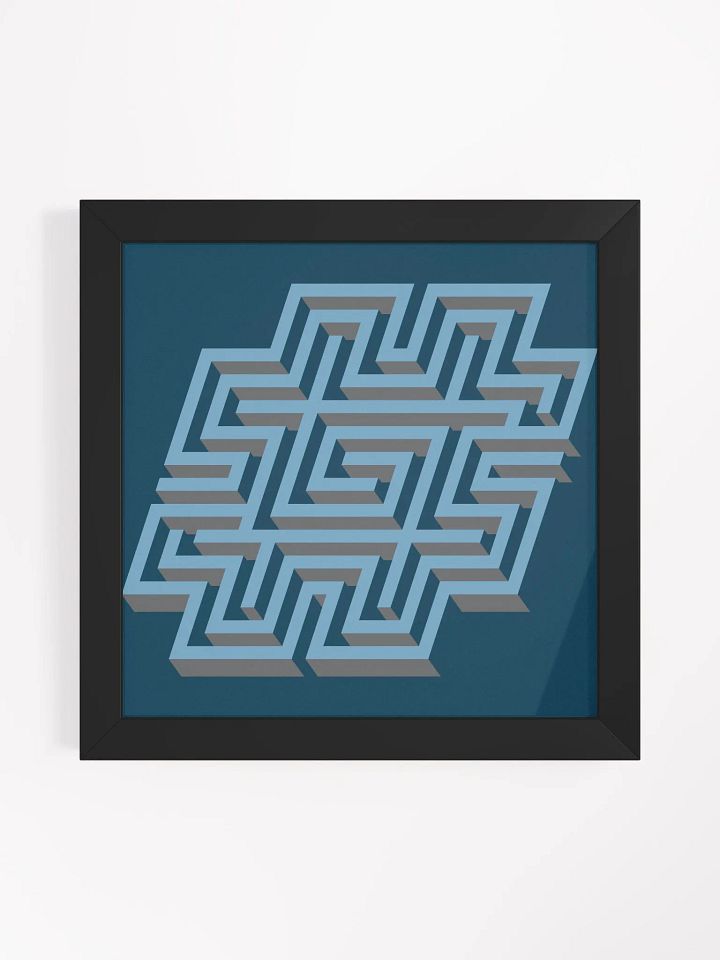 Hashtag Maze Framed Matte Poster product image (9)