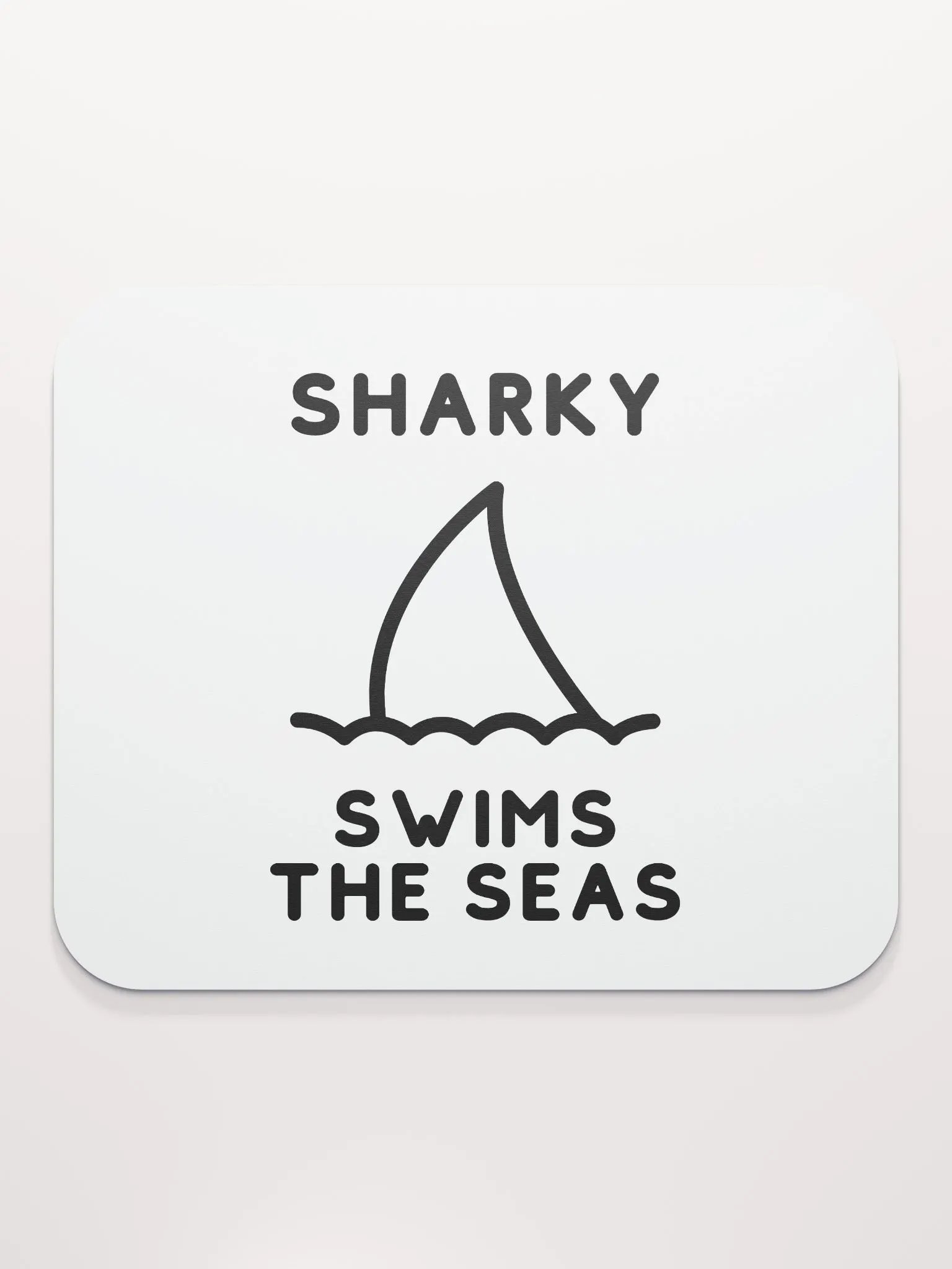Sharky Swimming Mouse Pad product image (2)