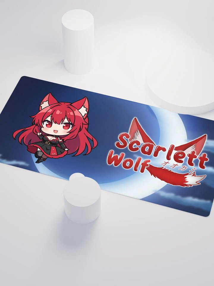 Scarlett Wolf Blue Moon Gaming Mouse Pad Large product image (1)