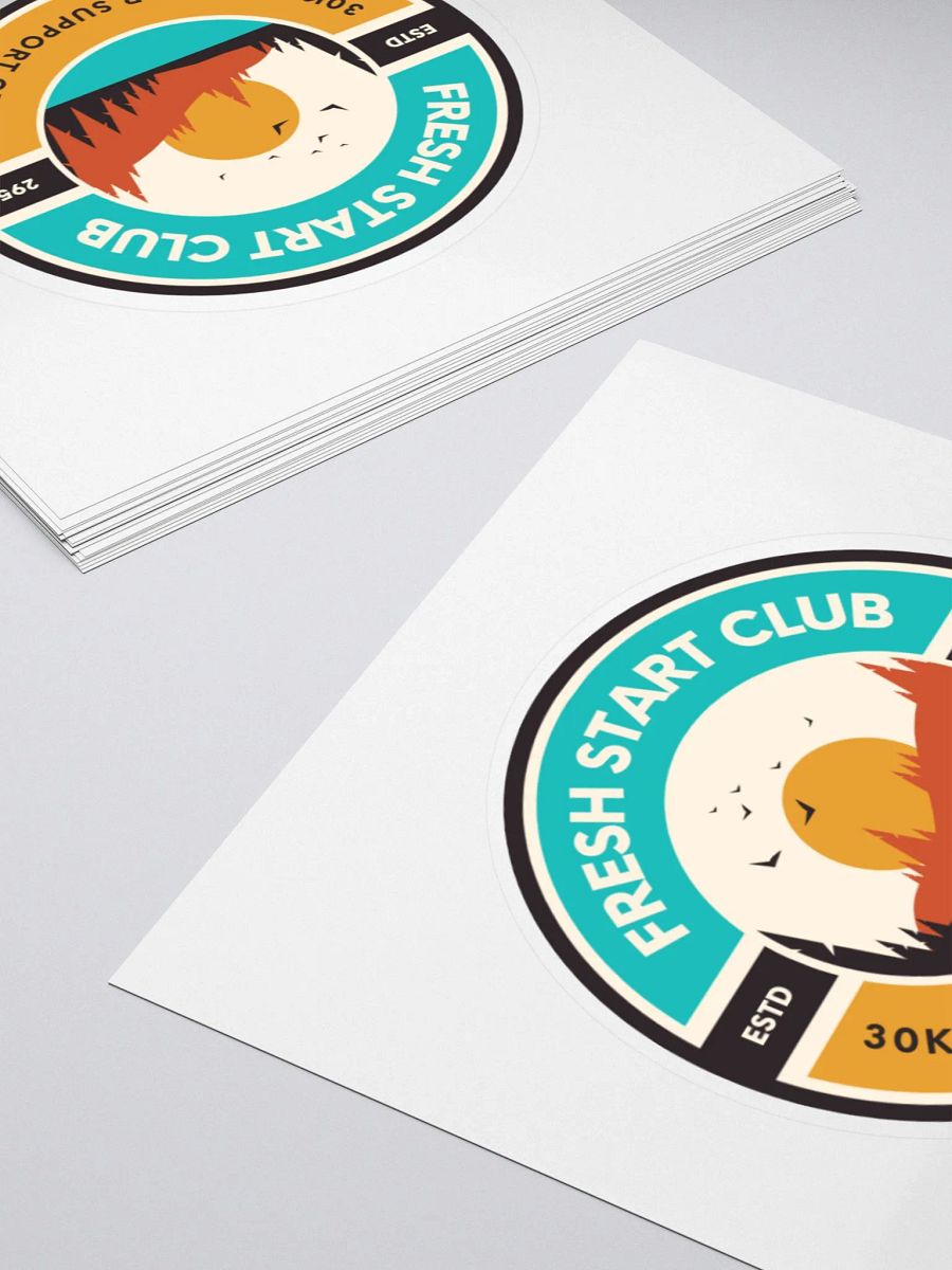 Fresh Start Club Sticker product image (7)