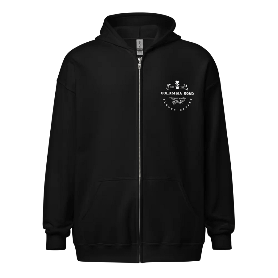 Columbia Road Market Zip Hoodie (Black) product image (1)