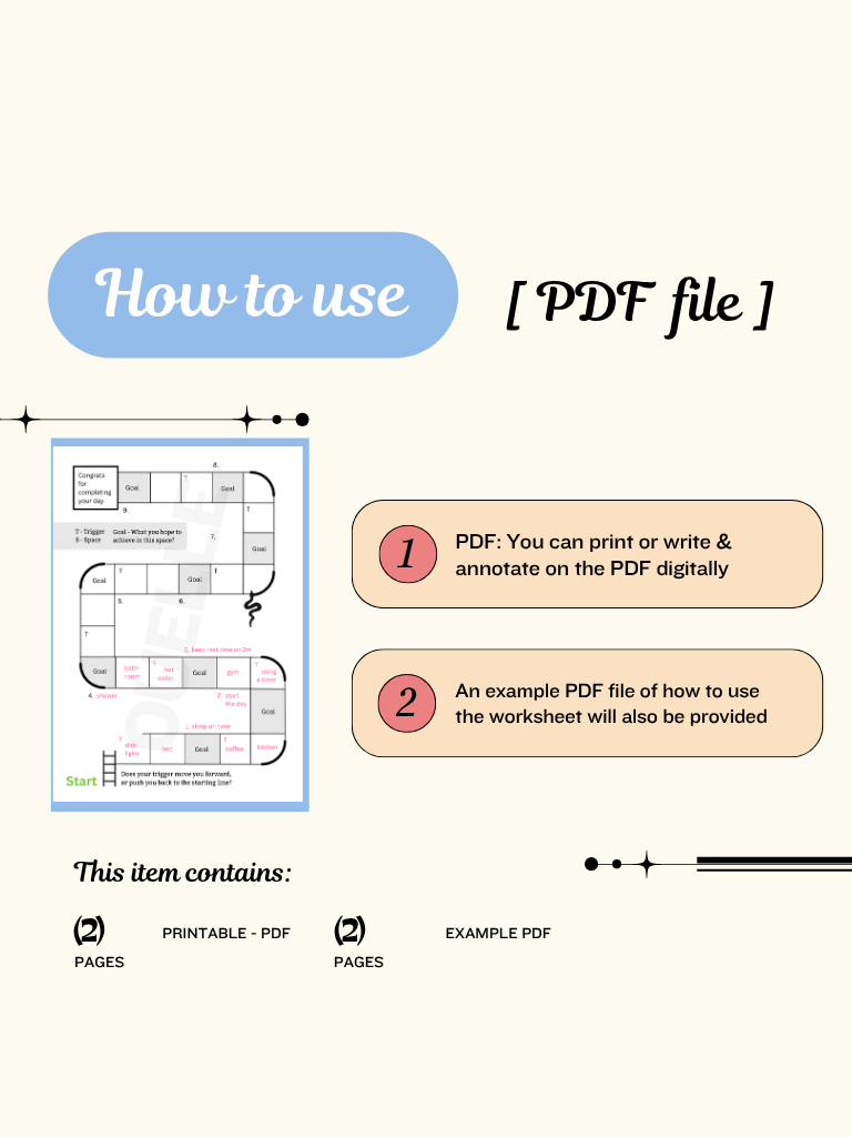 Snakes and Ladders: How to Form Habits Digital Worksheet (PDF) product image (5)