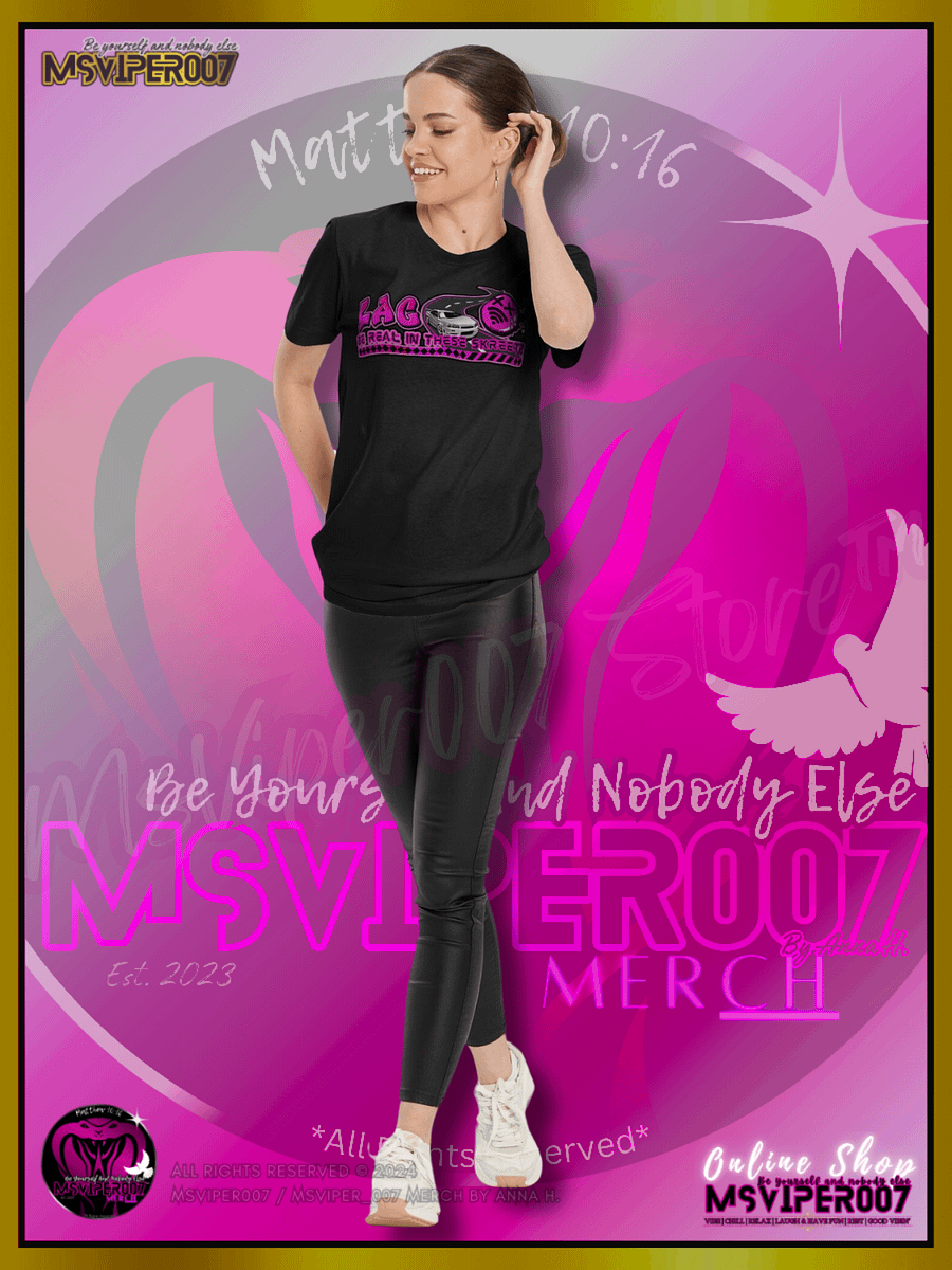 T-Shirt - MsViper007's "Lag Be Real in these Skreetz [pink]" Gaming Comfort T-shirt By Anna H. product image (8)