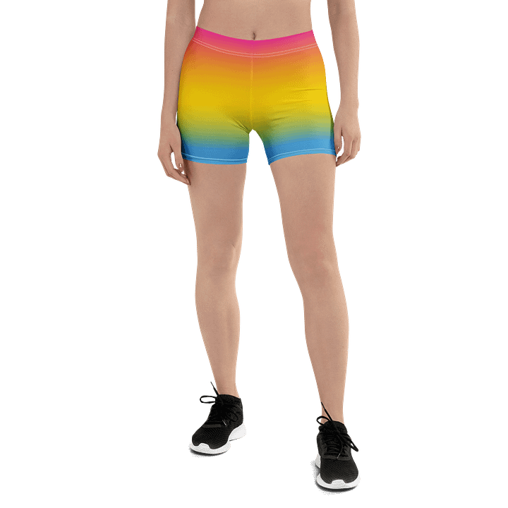 Pansexual Pride Gradient Bike Shorts product image (1)
