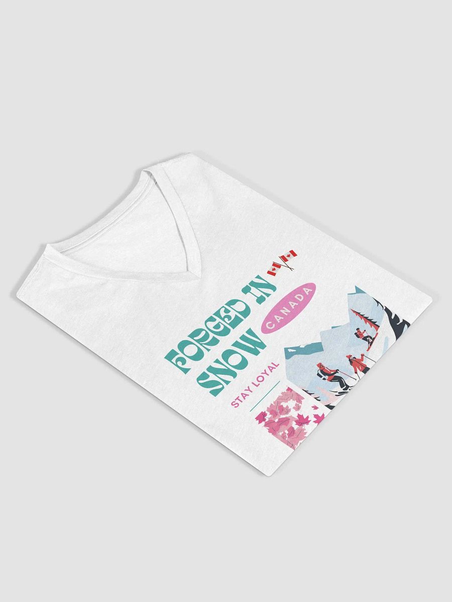 Canada Snowscape Women's V-Neck Tee product image (19)