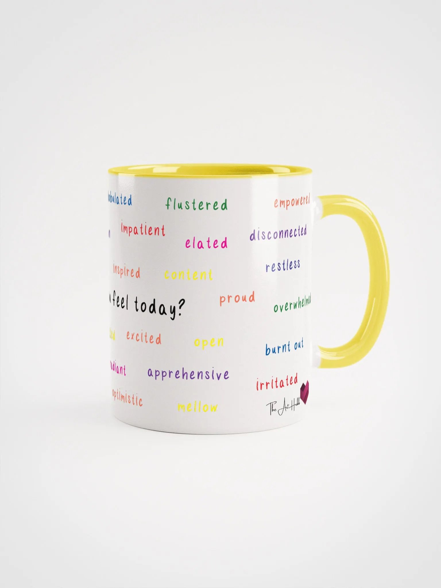 Feeling Words Mug with Yellow product image (1)
