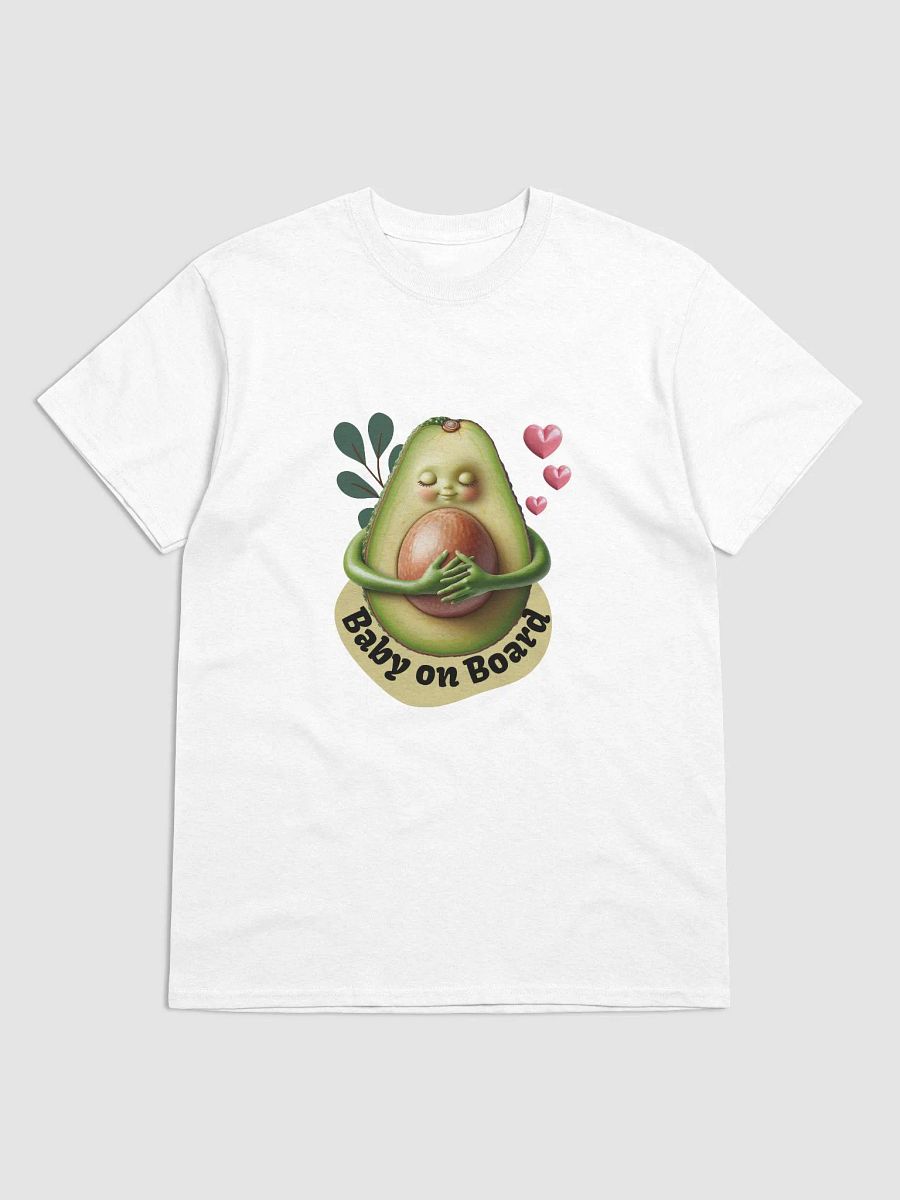 Avocado Baby on Board T-Shirt: Whimsical Pregnancy Announcement Tee product image (1)