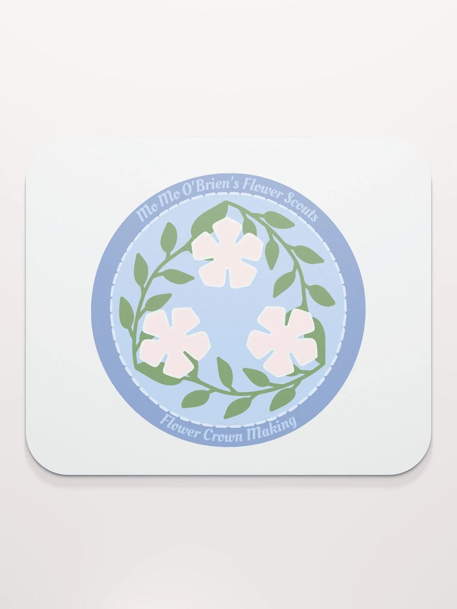 Flower Crown Making Badge Mouse Pad product image (2)