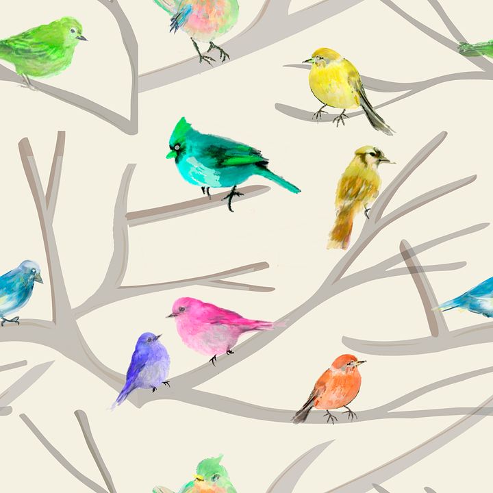 Pájaros en las ramas product image (1)