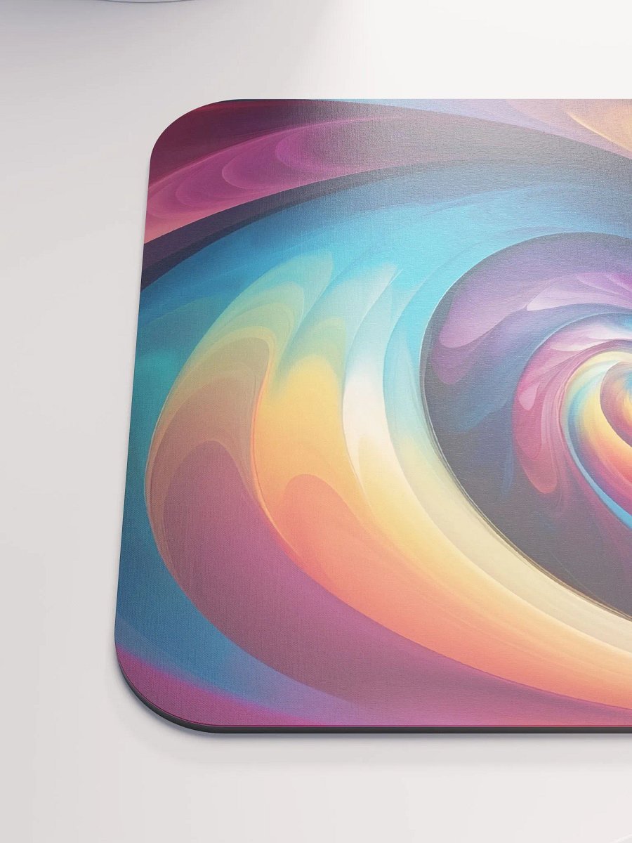 The Psychedelic Rainbow Spiral Classic Mouse Pad product image (6)