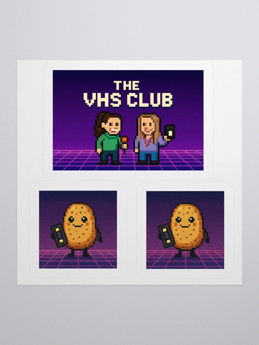 The VHS Club 8-Bit 80s Stickers product image (2)