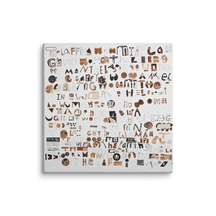 The Laughing Woman on Canvas (32" x 32") product image (1)