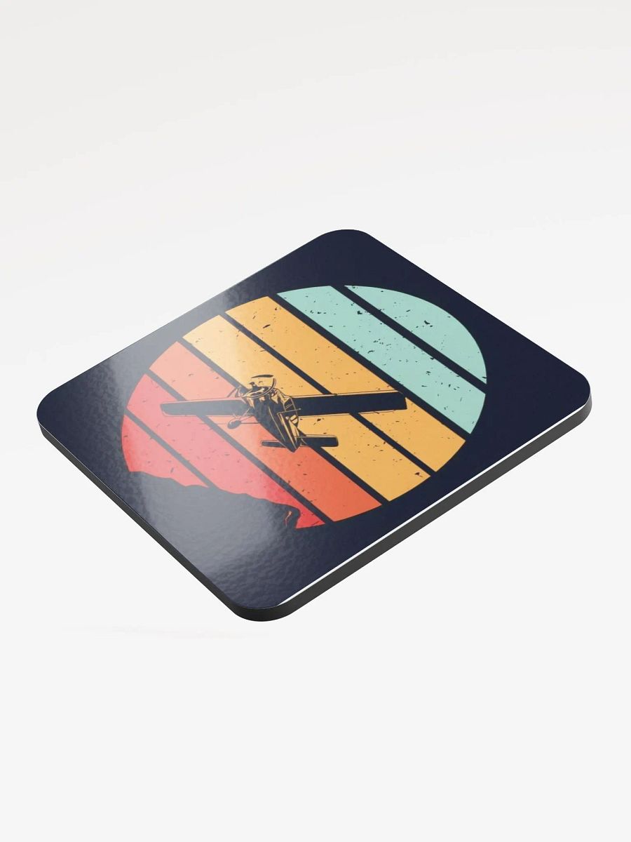 Sunrise Flight Glossed Cork Coaster product image (3)