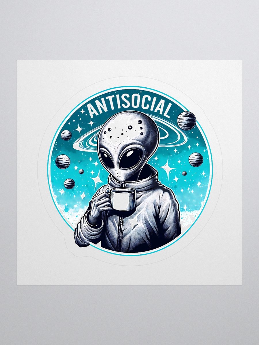 Antisocial Alien Club Sticker product image (1)