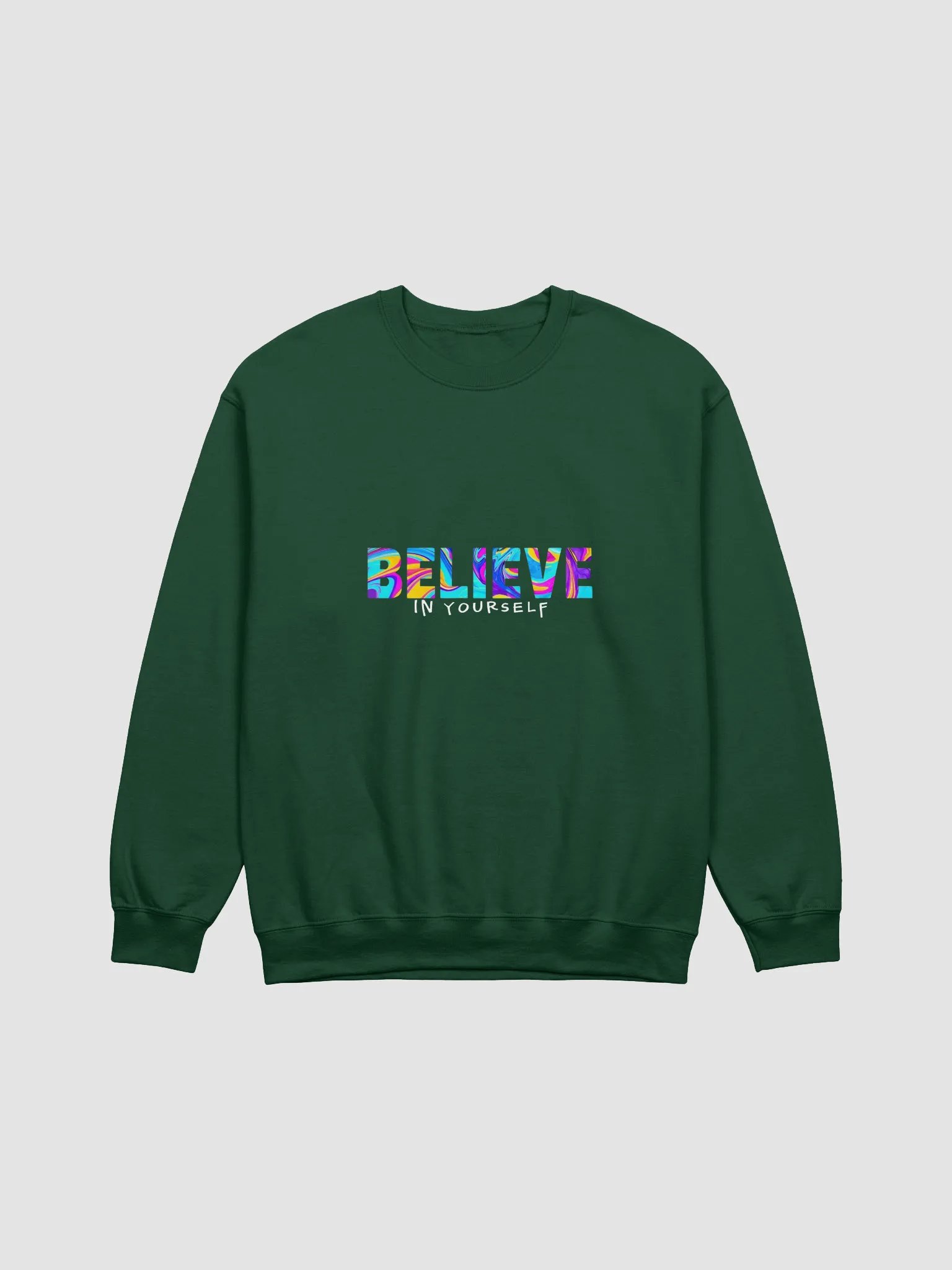 Believe in Yourself Marbled Crewneck Sweatshirt product image (1)