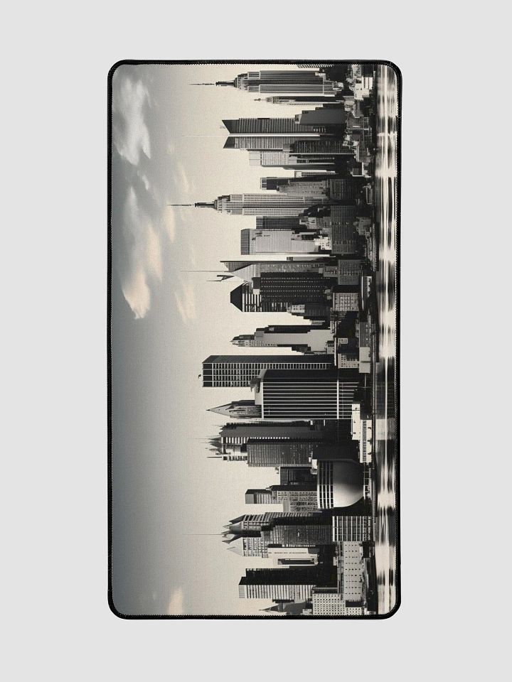 Monochrome Metropolis: NYC Skyline Desk Mat product image (2)