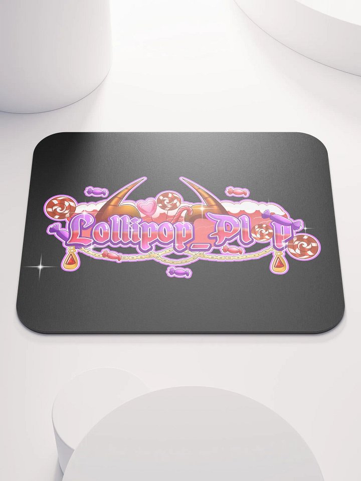 Lollipop Mouse Pad Black product image (1)