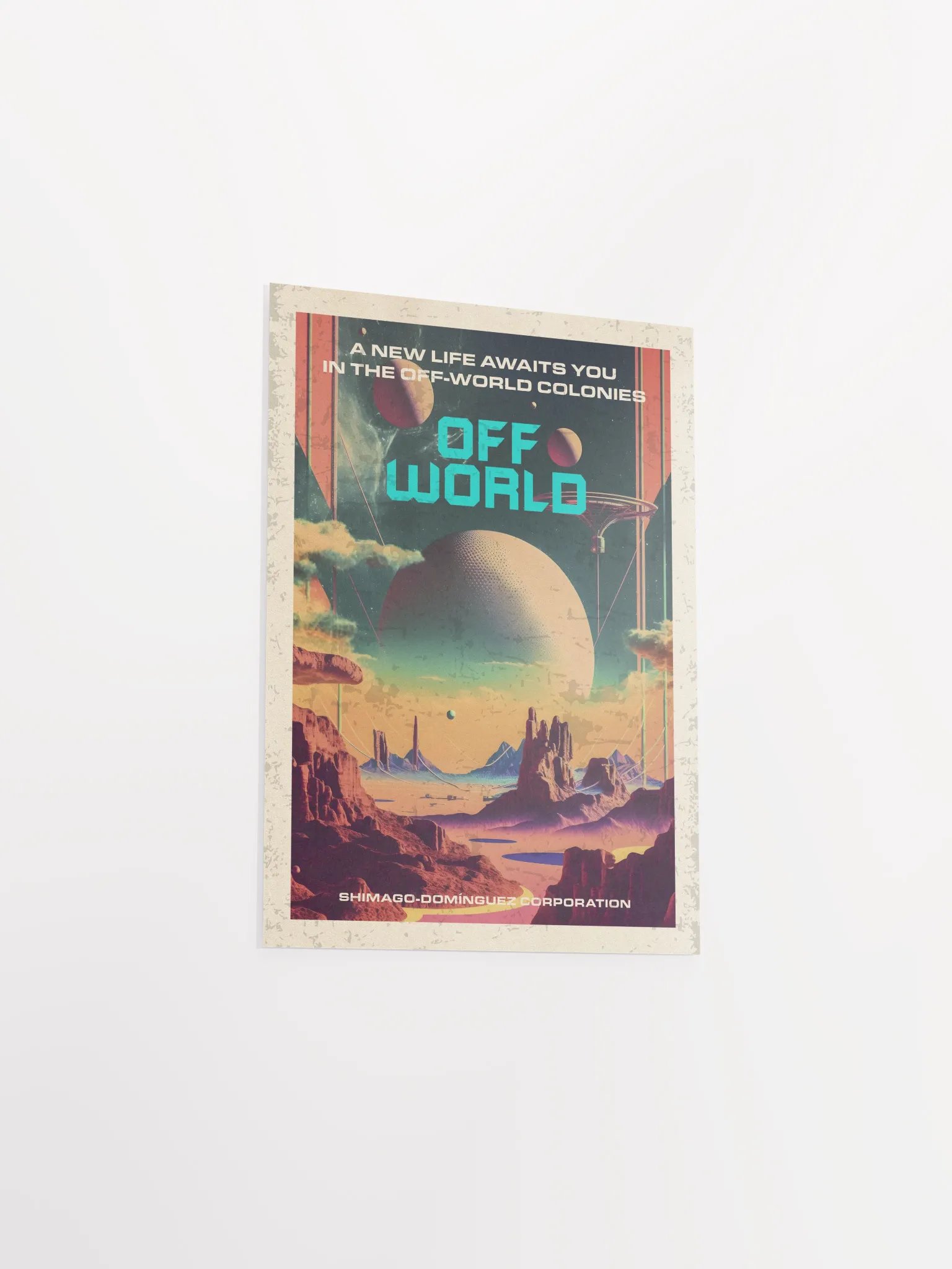 Off-world Ad. Blade Runner, Shimago-Dominguez Corporation — Vintage space poster, movie poster product image (8)