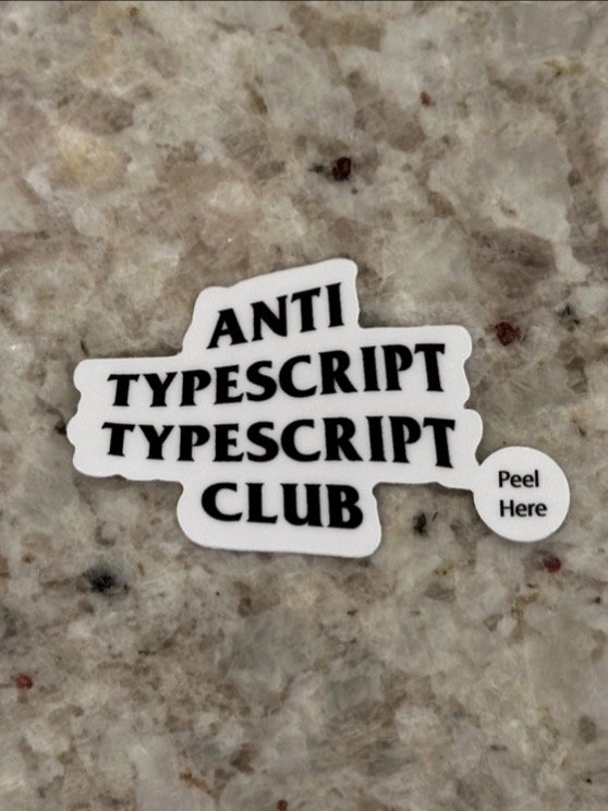 Anti JavaScript/TypeScript Club Stickers product image (5)
