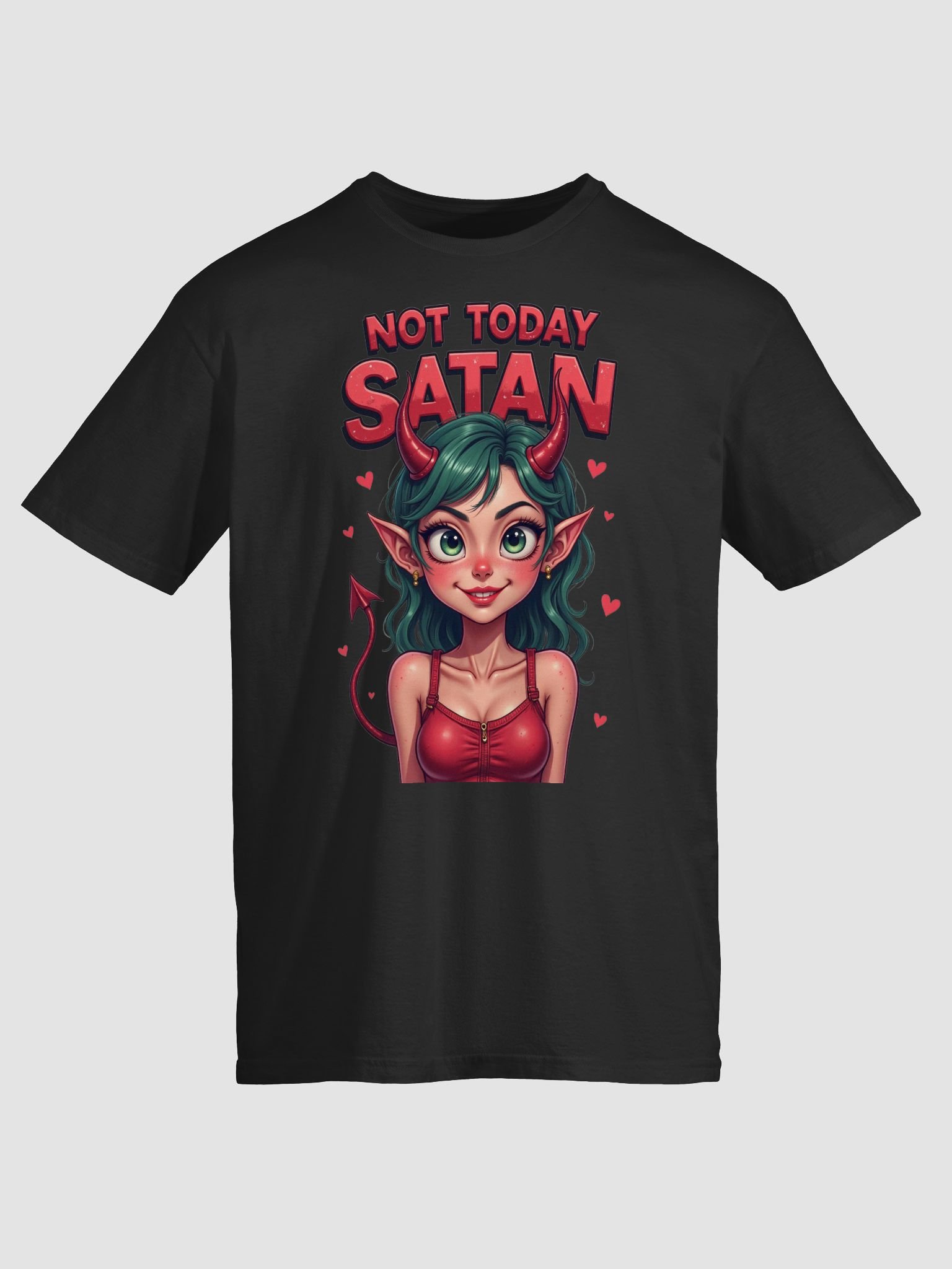 Not Today Satan Illustrated T-Shirt product image (2)