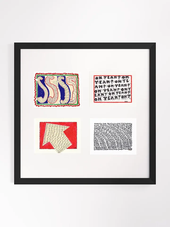 Build Your Own Four Panel Card Art (horizontal orientation) Framed product image (5)