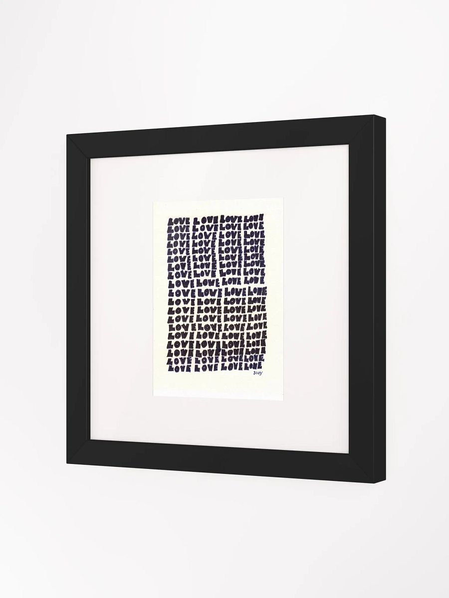 love Panel Card Print Framed product image (4)