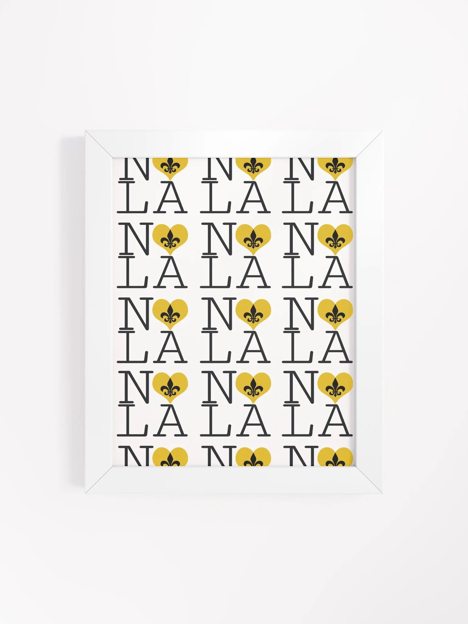 I LOVE NOLA **LEGACY POSTER** (GOLD HEART INFINITY WALL) product image (120)