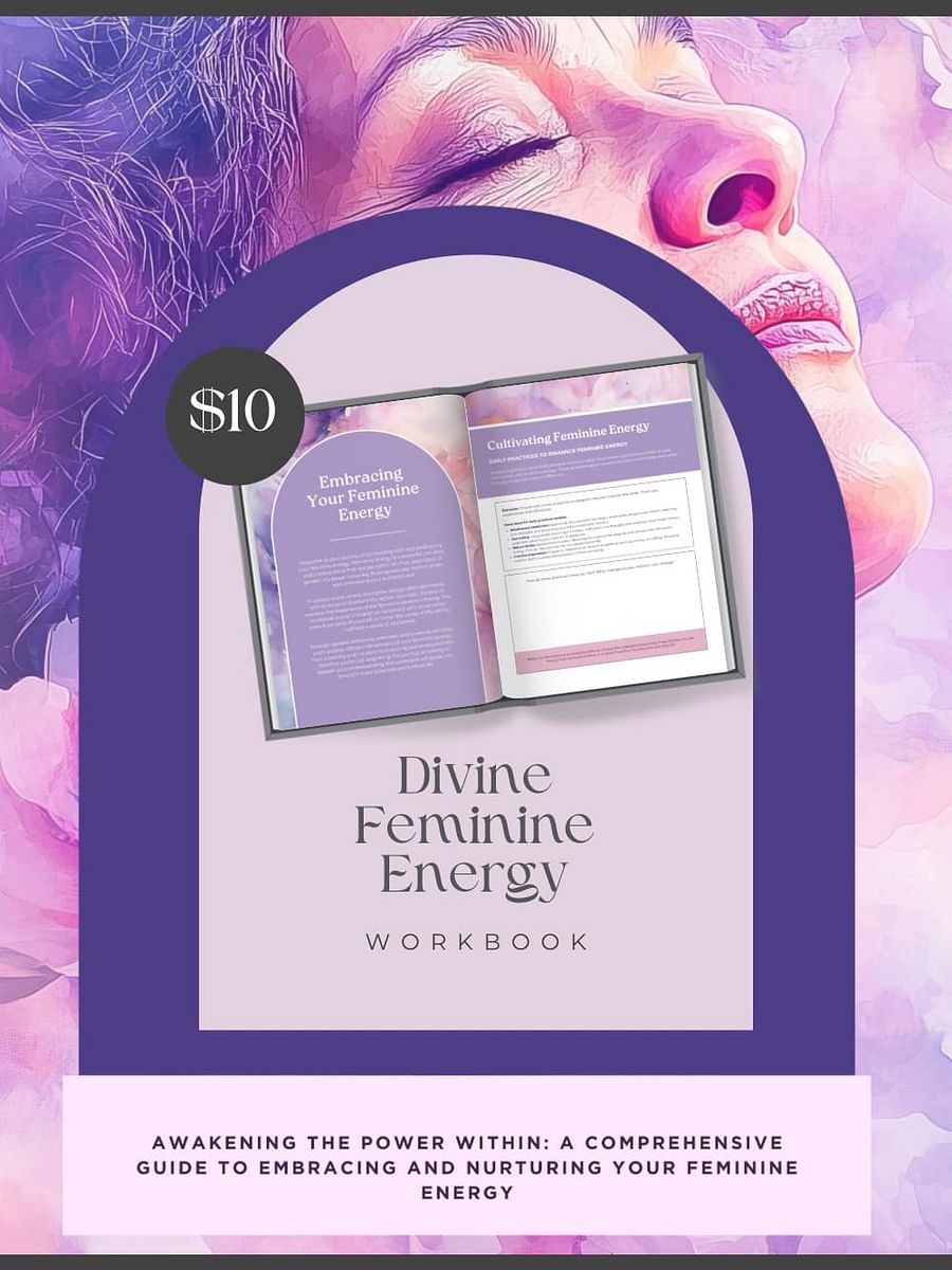 Divine Feminine Energy Workbook (Digital, printable) product image (1)