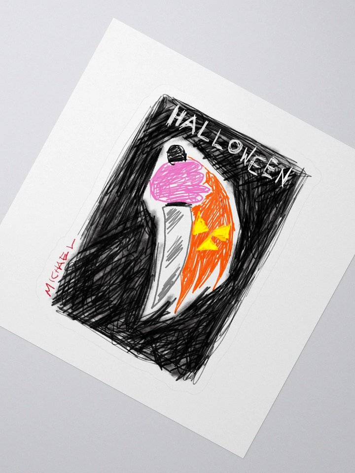 🔥 "HALLOWEEN" Creepy Horror Sticker 🔪 product image (2)