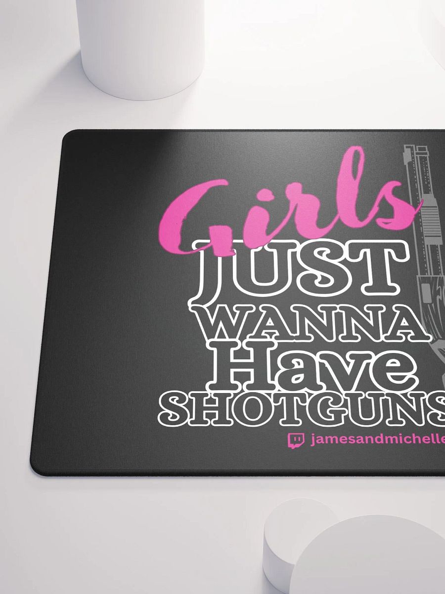 Girls Just Wanna Have Shotguns, Gaming Mouse Pad 18″×16″ product image (6)