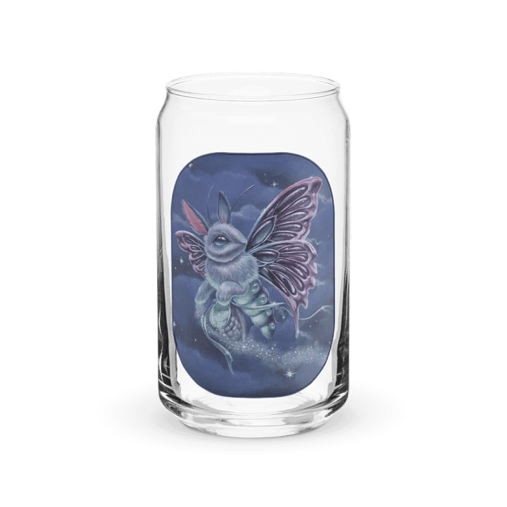 Stardust Bunny Moth - SFA Can Shaped Glass product image (1)