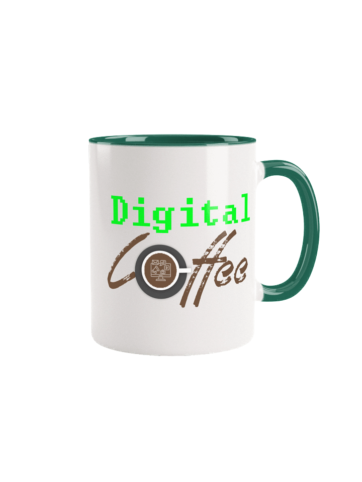 Digital Coffee Ceramic Mug - Vibrant Inside Colors product image (1)