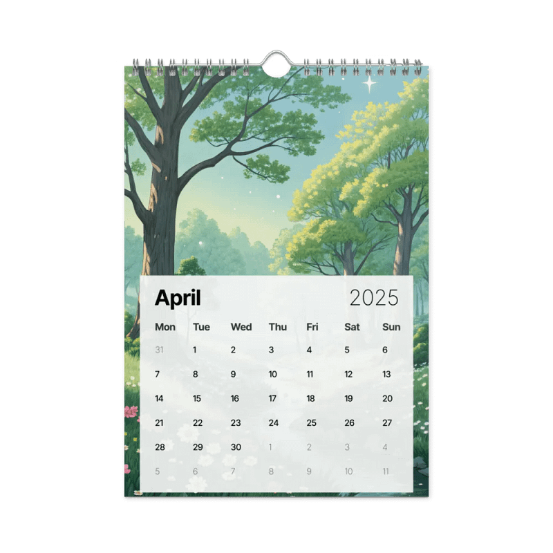 MAGICAL ANIME SEASONS WALL CALENDAR 2025