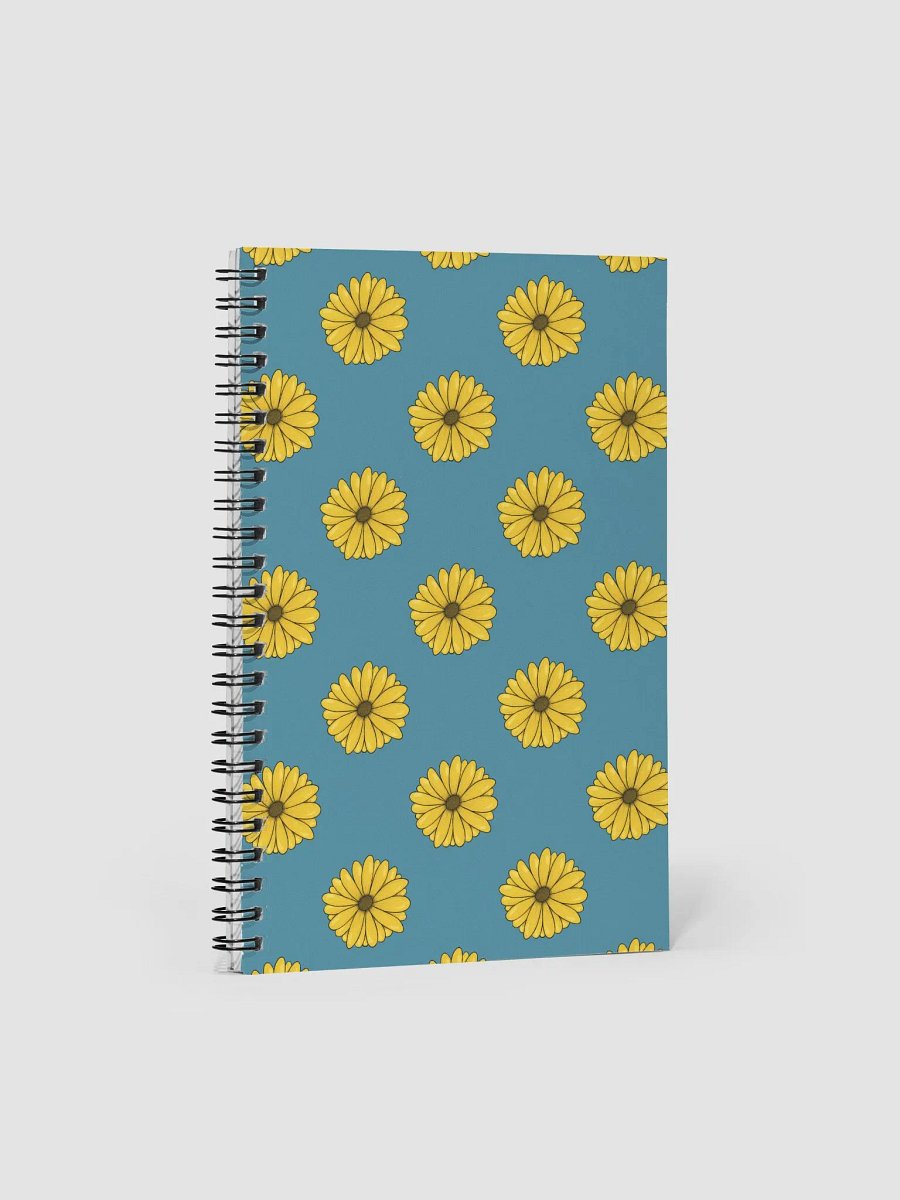 Teal Daisy Spiral Notebook product image (1)
