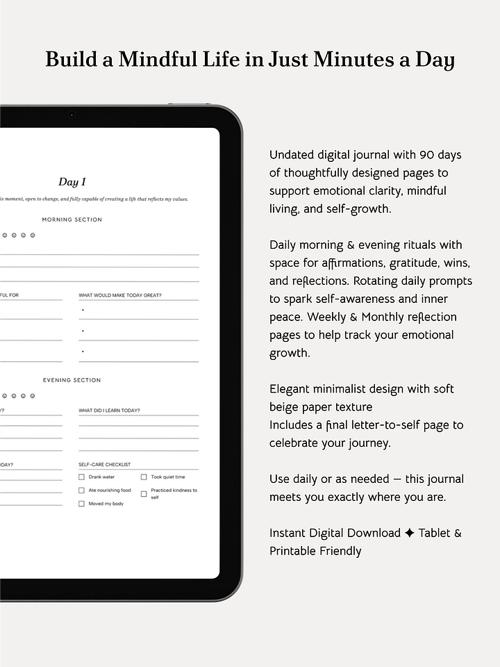 90-Day Gratitude Journal – Digital Download product image (2)