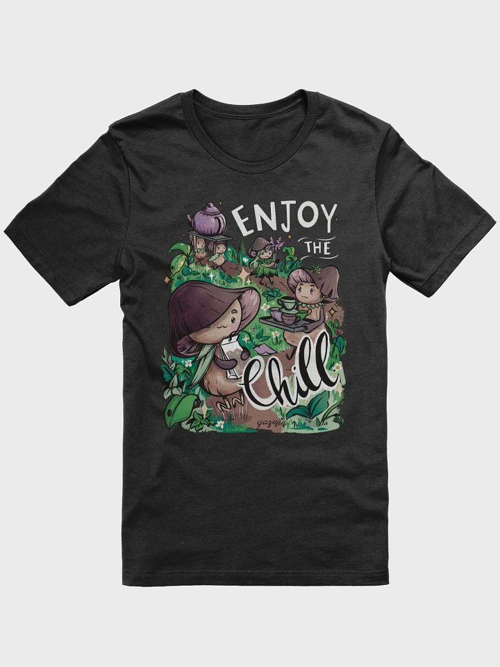 Fungus Parade Enchanted Forest T-Shirt - Whimsical Mushroom People Art product image (1)