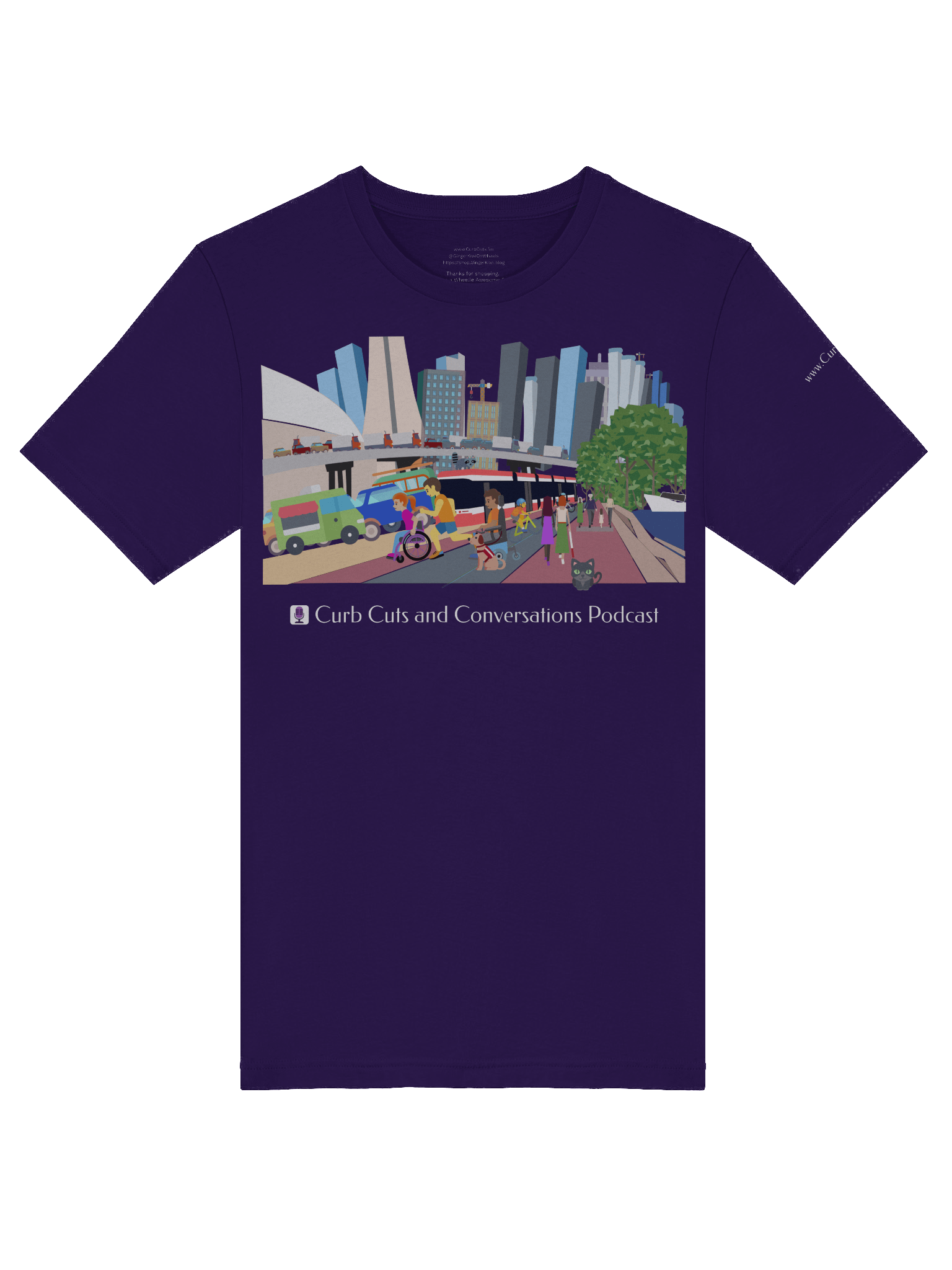 Curb Cuts and Conversations (Queen's Quay, Toronto Design): SuperSoft Tee product image (16)