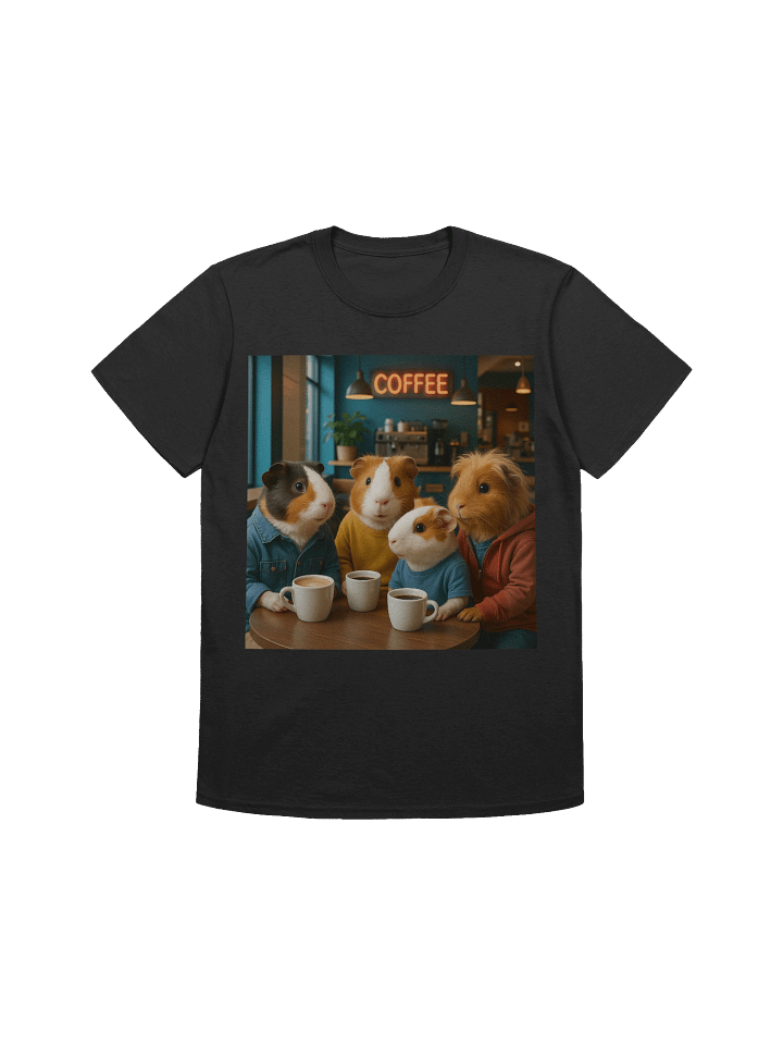 Cozy Cafe Crew Guinea Pig T-Shirt product image (1)